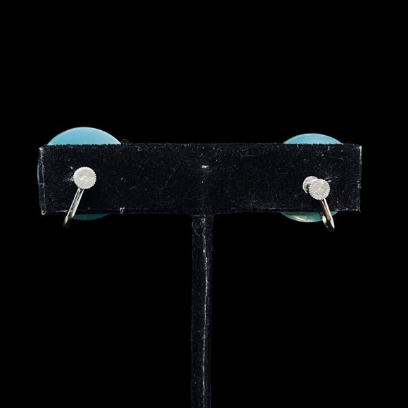 Blue Moonglow, Silver Tone And Rhinestone Necklace & Screw Back Earrings (4862) - Picture 8 of 8